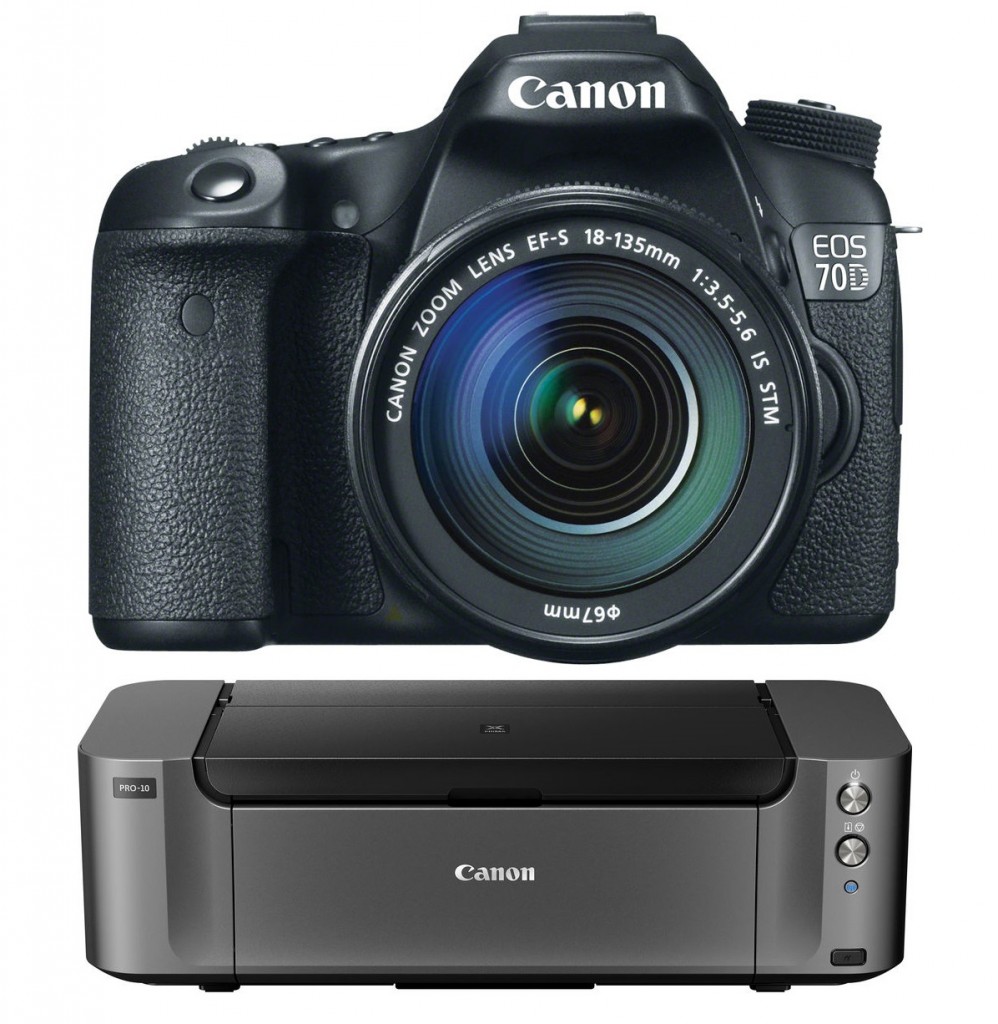 EOS 70D + 18135mm + Pixma PRO10 for 1249 at B&H Canon Camera and