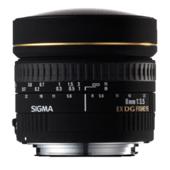 Sigma 8mm F3.5 EX DG Circular Fisheye for Nikon