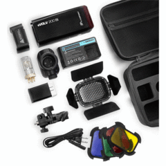 Flashpoint eVOLV 200 TTL Pocket Flash with Barndoor Kit